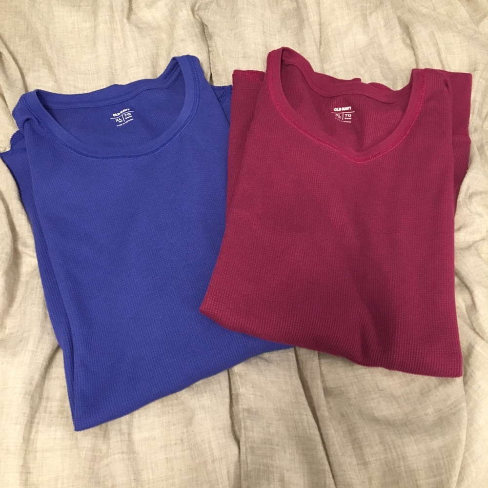 2 Old Navy Thermal Long Sleeve Tees